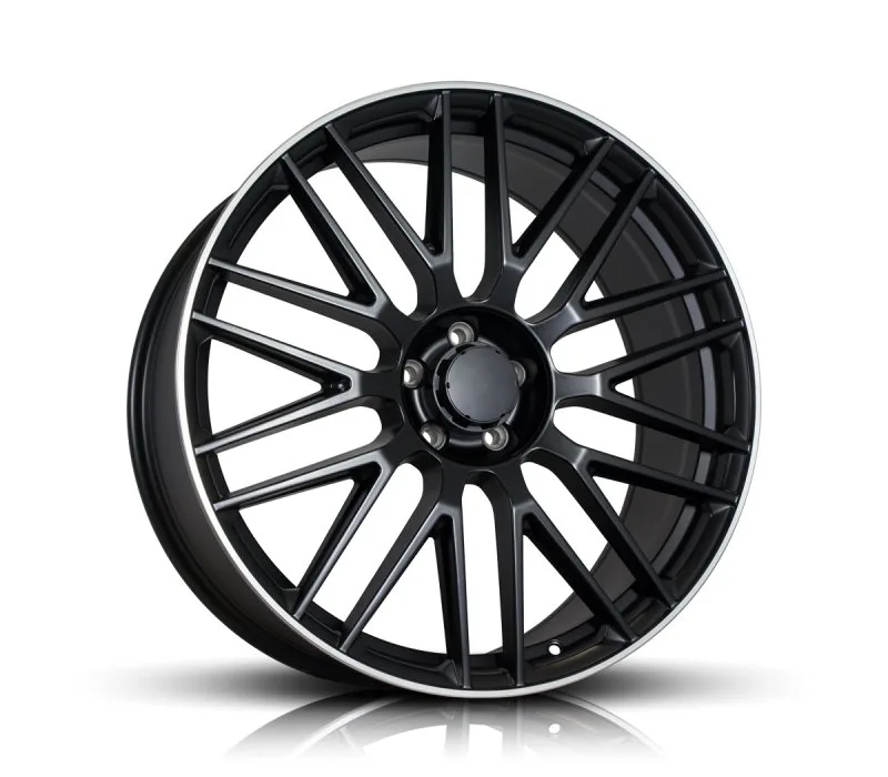 STYLE BY MB  22X9.5 STYLE H932 BLACK MACHINED LIP  BLACK MACHINED LIP