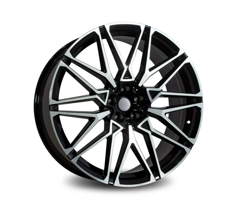 STYLE BY BM  22X9.5 22X10.5 1393 BLACK POLISHED  BLACK POLISHED